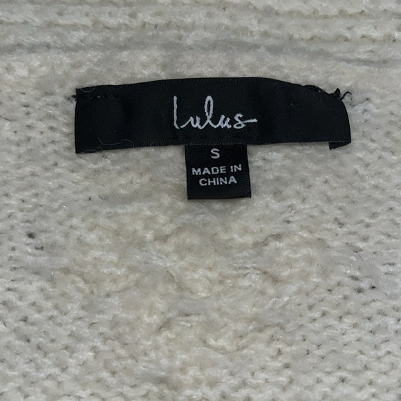 Lulu’s | Straight to the Point Cream Pointelle Knit Cardigan Sweater | small - Picture 11 of 13